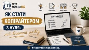 Як стати копірайтером з нуля — мій власний досвід від Text Monster.